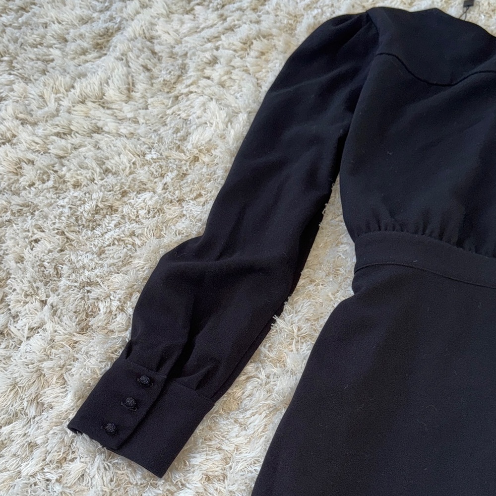 The Kooples Black Long Sleeve Dress us size 6/8 (kooples fr size 3)NEW - Picture 8 of 9